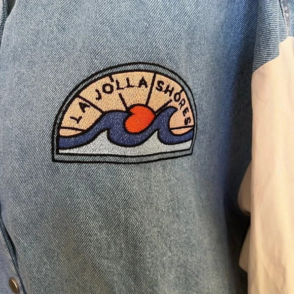 Quzu Mavi Oversized Bomber Jacket - Picture 2 of 13